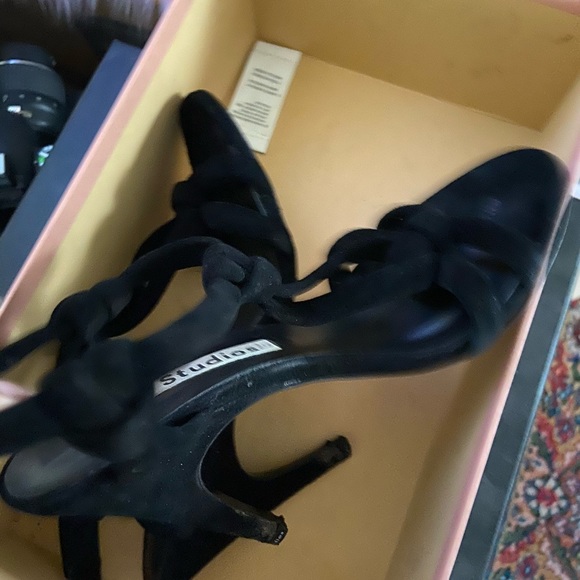 Acne studios black suede heels - Picture 5 of 7